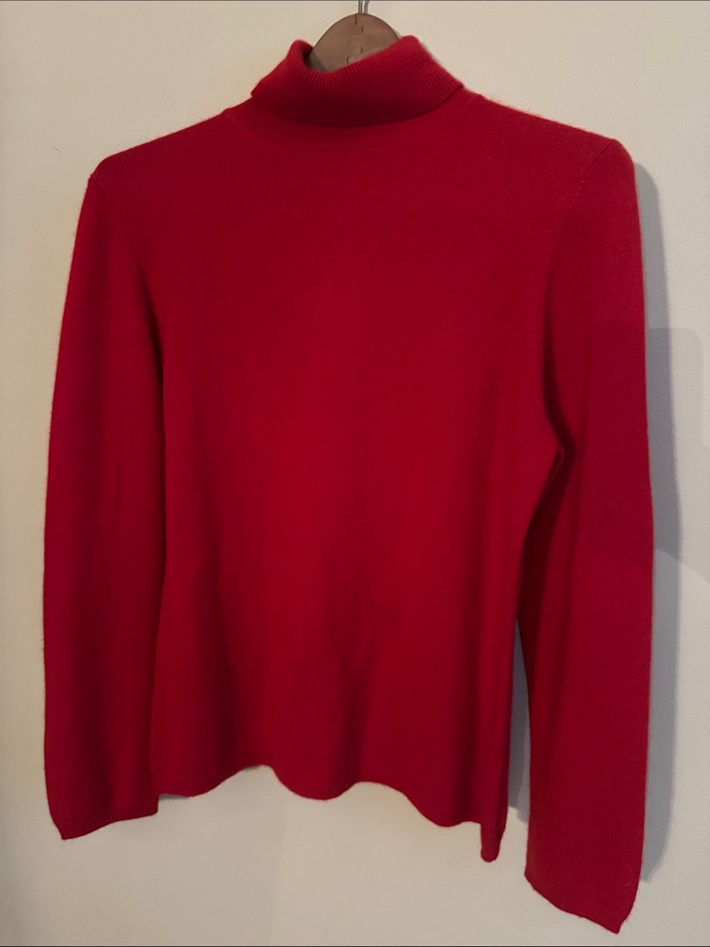 Charter Club Red Cashmere Turtleneck Sweater